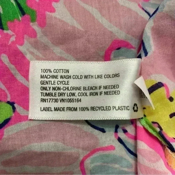 Lilly Pulitzer for Target Long Sleeve Floral Button Down Blouse size Medium - Picture 5 of 5